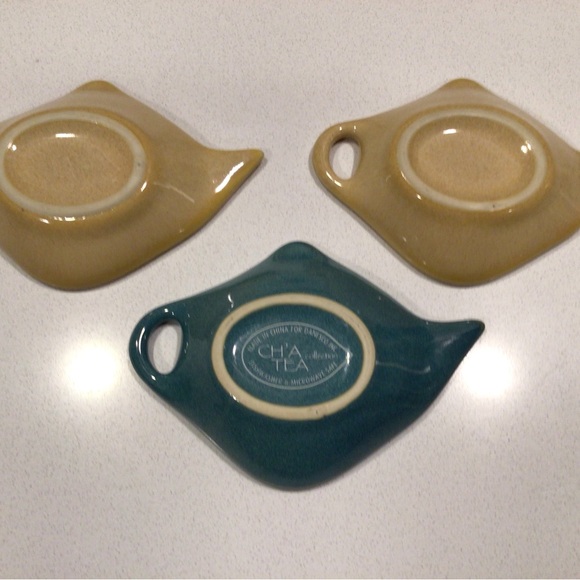 Ch’a Tea Ceramic Tea Bag Holder Set of 3 - Picture 4 of 7